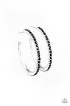 Load image into Gallery viewer, Must Be the Money Black Hoops