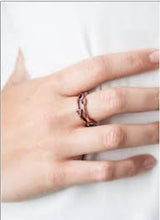 Load image into Gallery viewer, My Aim Is True Copper Skinny Band Ring