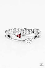 Load image into Gallery viewer, My Aim is True Red Skinny Band Ring