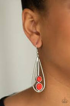 Load image into Gallery viewer, Natural Nova Red Earrings