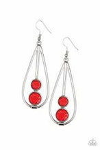 Load image into Gallery viewer, Natural Nova Red Earrings