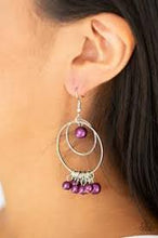 Load image into Gallery viewer, New York Attraction Purple Earrings