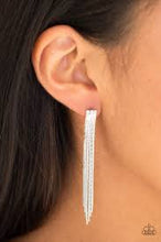 Load image into Gallery viewer, Night at the Oscars White Earrings