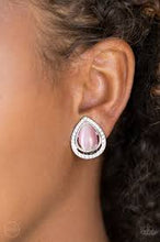 Load image into Gallery viewer, Noteworthy Shimmer Pink Clip On Earrings