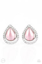 Load image into Gallery viewer, Noteworthy Shimmer Pink Clip On Earrings