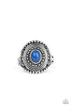 Load image into Gallery viewer, Oasis Moon Blue Skinny Band Ring