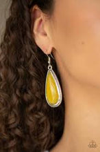Load image into Gallery viewer, Oasis Sheen Yellow Earrings