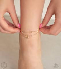 Load image into Gallery viewer, Ocean Heart Gold Anklet - Angie&#39;s $5.00 Bling