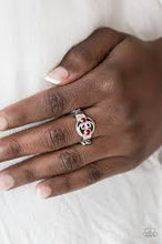 Load image into Gallery viewer, Oceanic Bliss Red Skinny Band Ring