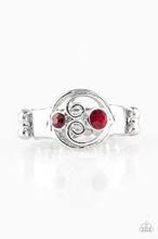 Load image into Gallery viewer, Oceanic Bliss Red Skinny Band Ring