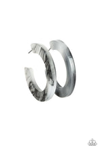 Load image into Gallery viewer, Oceanside Oasis Black Acrylic Hoop Earrings - Angie&#39;s $5.00 Bling