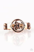 Load image into Gallery viewer, Oceanic Bliss Copper Skinny Band Ring