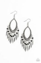 Load image into Gallery viewer, One Way Flight Black Earrings
