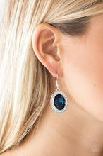 Load image into Gallery viewer, Only Fame In Town Blue Earrings