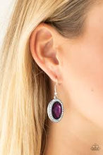 Load image into Gallery viewer, Only Fame in Town Purple Earrings