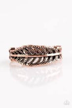 Load image into Gallery viewer, Only Time Quill Tell Copper Skinny Band Ring