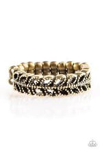Load image into Gallery viewer, On the Vine Brass Skinny Band Ring
