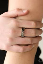 Load image into Gallery viewer, On the Vine Brass Skinny Band Ring