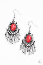 Load image into Gallery viewer, Onward and Westward Red Earrings