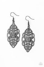 Load image into Gallery viewer, Ornately Ornate Black Earrings