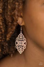 Load image into Gallery viewer, Ornately Ornate Rose Gold Earrings