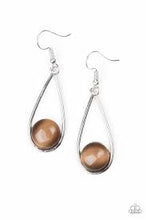 Load image into Gallery viewer, Over the Moon Brown Earrings