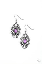 Load image into Gallery viewer, Over the Pop Purple Earrings