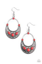 Load image into Gallery viewer, Paleo Paradise Red Earrings