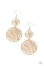 Load image into Gallery viewer, Palm Oasis Gold Earrings