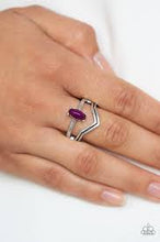 Load image into Gallery viewer, Panama Peak Purple Skinny Band Ring