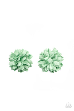 Paper Paradise Green Hair Clip