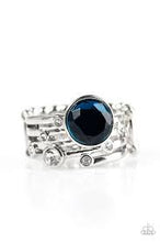 Load image into Gallery viewer, Pardon My Sparkle Blue Ring - Angie's $5.00 Bling