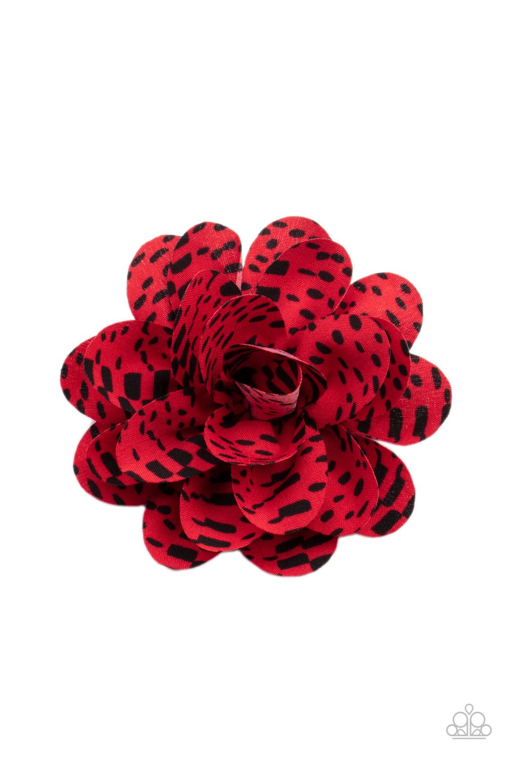 Patterned Paradise Red Hair clip