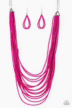 Load image into Gallery viewer, Peacefully Pacific Pink Seed Bead Necklace
