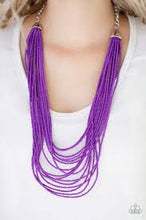 Load image into Gallery viewer, Peacefully Pacific Purple Seed Bead Necklace - Angie's $5.00 Bling