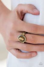 Load image into Gallery viewer, Pearl Party Brass Skinny Band Ring