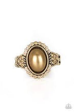 Load image into Gallery viewer, Pearl Party Brass Skinny Band Ring