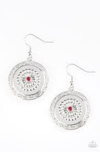 Load image into Gallery viewer, Peppy Poppy Red Earrings