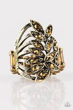 Load image into Gallery viewer, Perennial Paradise Brass Ring - Angie's $5.00 Bling