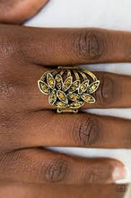 Load image into Gallery viewer, Perennial Paradise Brass Ring - Angie's $5.00 Bling