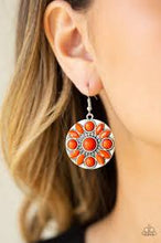 Load image into Gallery viewer, Petal Paradise Orange Earrings