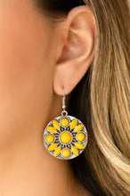 Load image into Gallery viewer, Petal Paradise Yellow Earrings