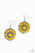 Load image into Gallery viewer, Petal Paradise Yellow Earrings