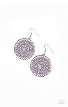 Load image into Gallery viewer, Pinwheel and Deal Purple Earrings