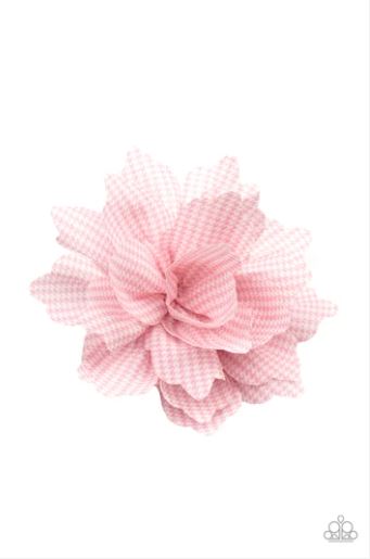 Plaid Prairies Pink Hair Clip