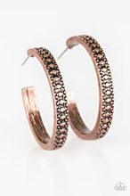 Load image into Gallery viewer, Playfully Peruvian Copper Hoops