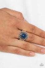 Load image into Gallery viewer, Please And Thank You Blue Skinny Band Ring