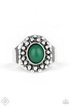 Load image into Gallery viewer, Please and Thank You Green Skinny Band Ring