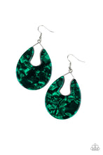 Load image into Gallery viewer, Pool Hopper Green Acrylic Earrings - Angie&#39;s $5.00 Bling