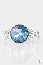 Load image into Gallery viewer, Poshly Pampered Blue Skinny Band Ring